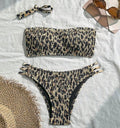 Leopard print bathing suit